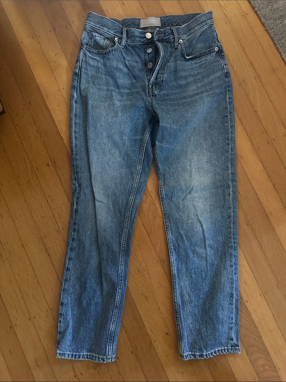 Everlane Blue Cropped High-Rise Jeans
